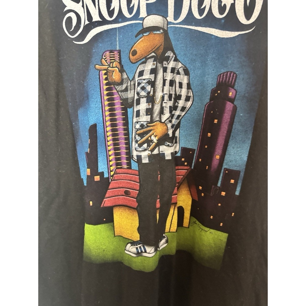 Snoop Dogg Cartoon Dog Graphic T-Shirt‎ Adult Sz XL Rap Music Hip Hop Joe Cool